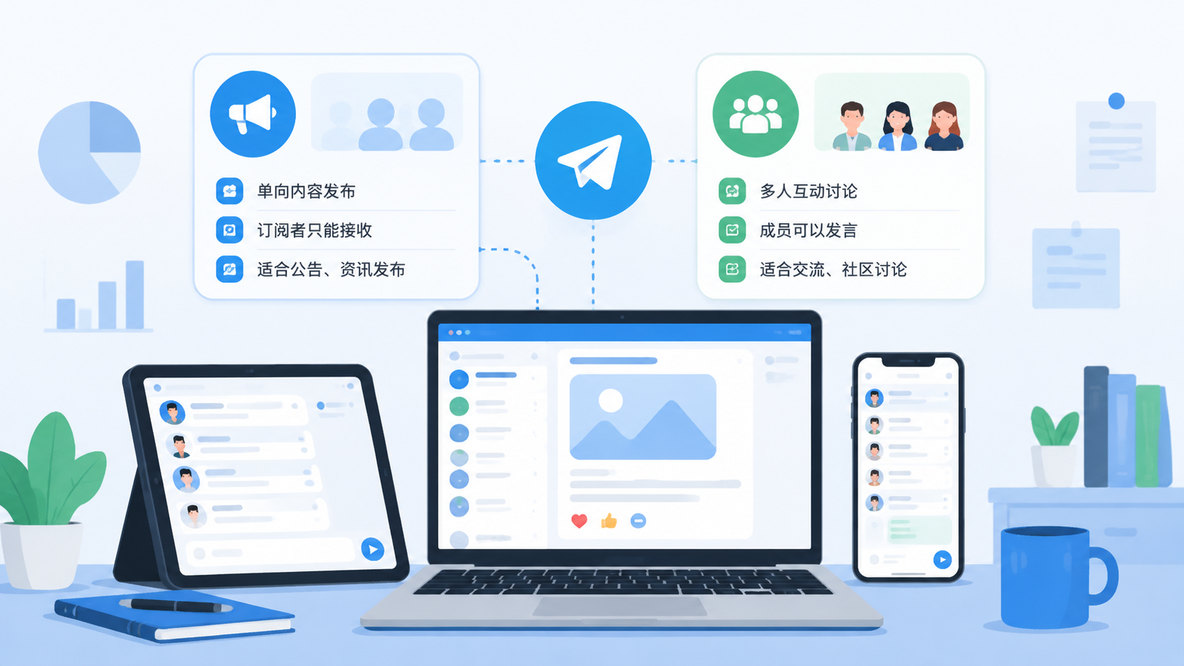 Telegram频道和群组有什么区别？创建与使用完整教程