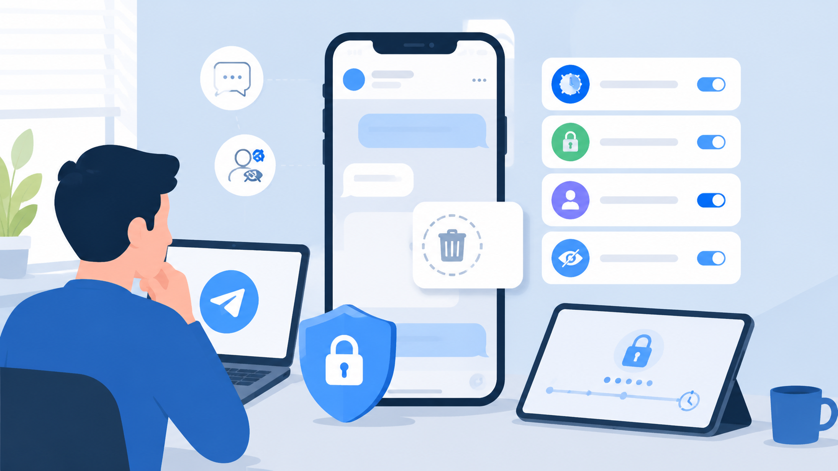 Telegram 消息删除后对方还能看到吗？隐私功能完整解析